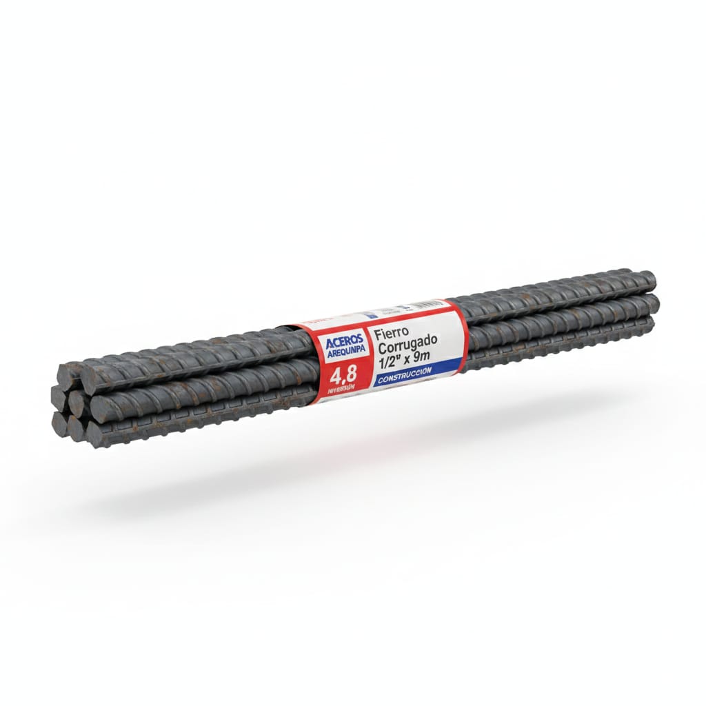Fierro Corrugado 1/2" x 9m