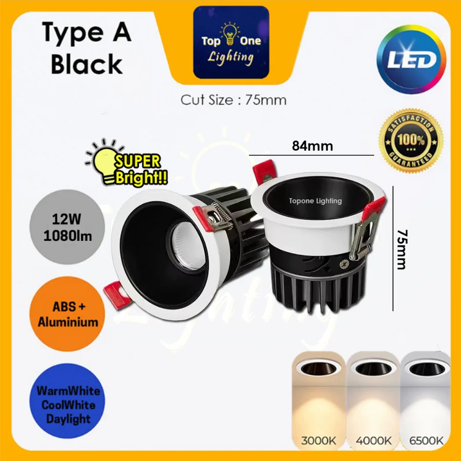 ALF-1056 SPOT LIGHT 7W 3000K/4000K/6500K NEGRO ALFA