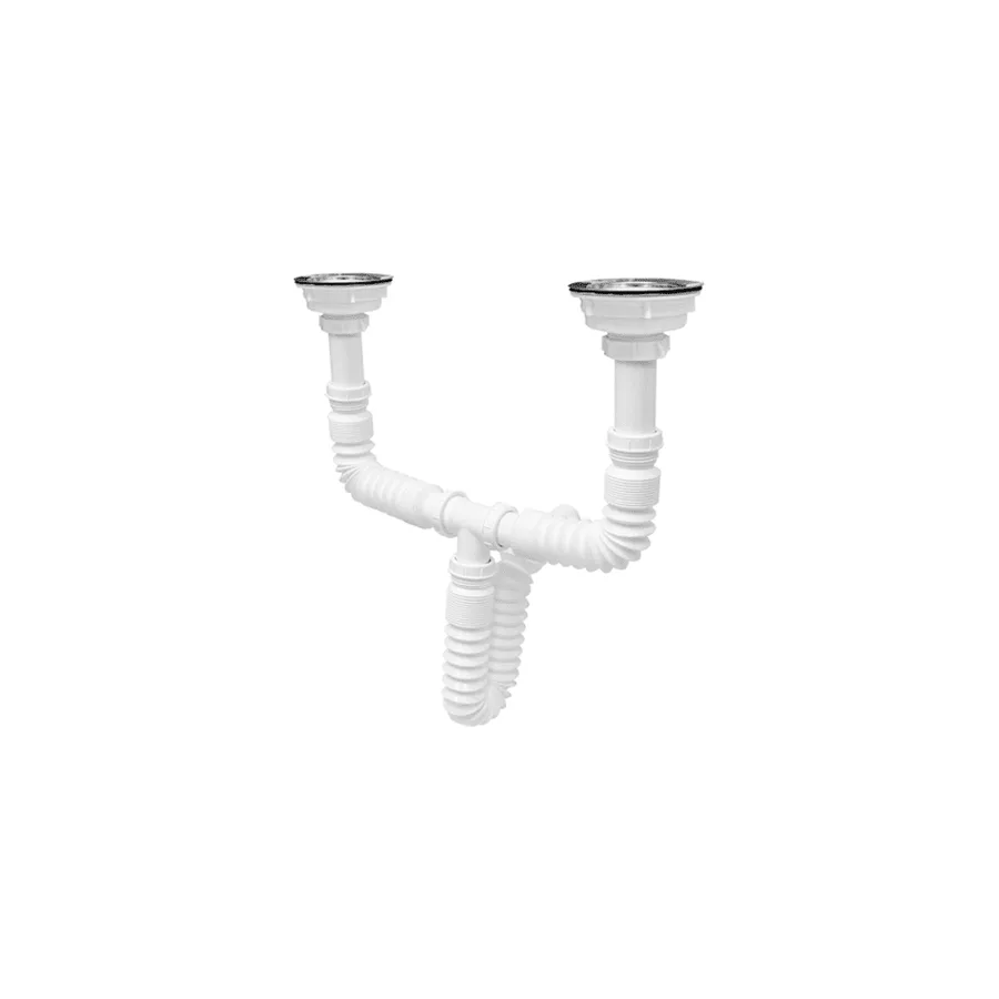 ALF-2210 TRAMPA FLEXIBLE DOBLE SIN DESAGUE 2'' ALFA