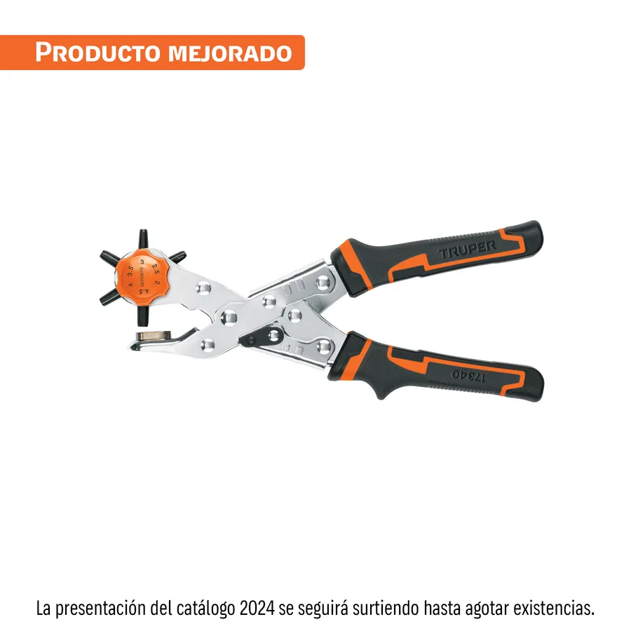 ALICATE SACABOCADOS 9 M/NARANJA TRUPER"