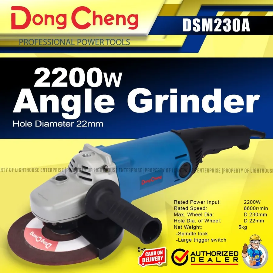 AMOLADORA ANGULAR 230 MM / 2200W DONG CHENG