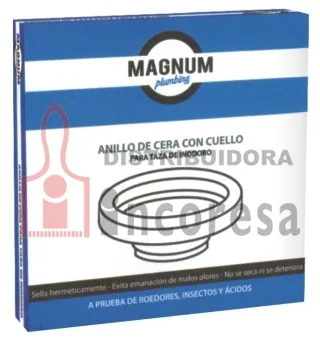 ANILLO DE CERA CON CUELLO P/ INOD. - MAGNUM
