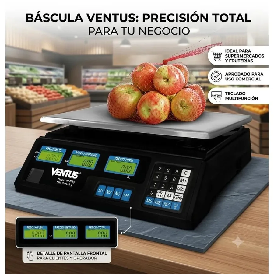 BALANZA DIGITAL 40KG 21.5X12X27.8CM KAZO