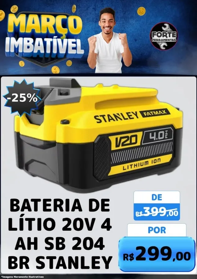 BATERIA20V MAX4AH SB 204-B2 STANLEY