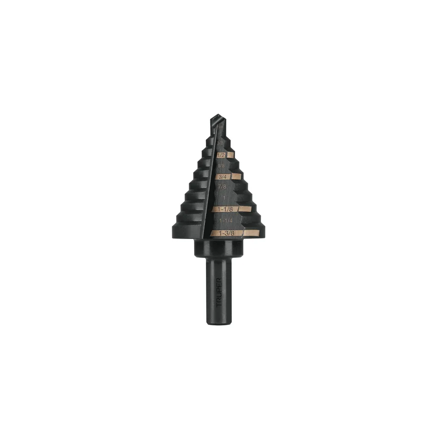 BES-10 BROCA ESCALONADA, 1/4 A 1-3/8", TRUPER"