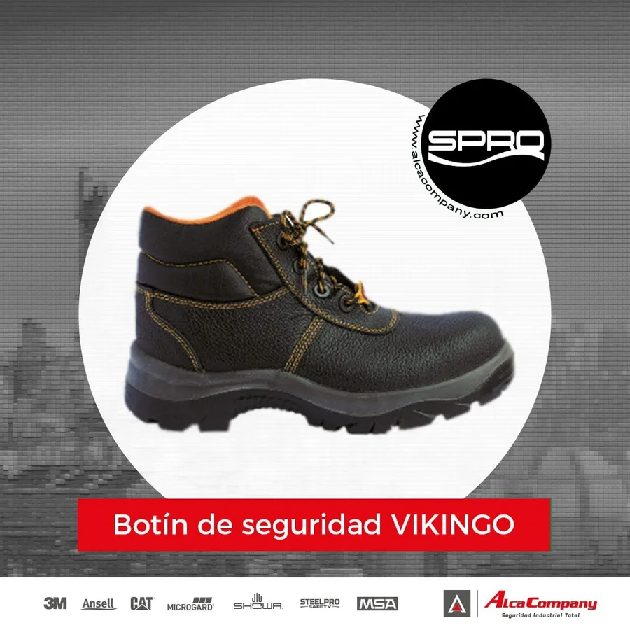 BOTIN VIKINGO NEGRO /NARANJA P/PREC IC/PR 42 VIKINGO