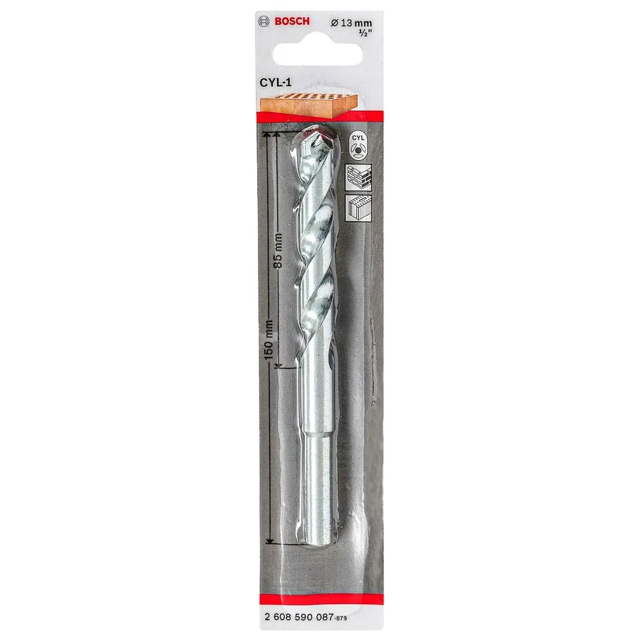 BROCA CONCRETO CYL-1 13.0 MM 1/2 BOSCH"