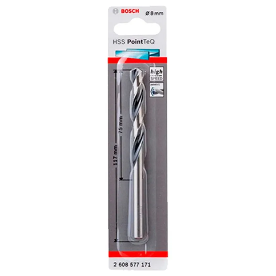 BROCA P/METAL ESPIRAL POINTEQ 8.00 MM BOSCH