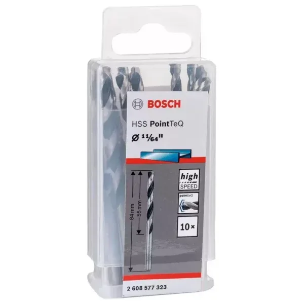 BROCA P/METAL ESPIRAL POINTEQ HSS 11/64 BOSCH"