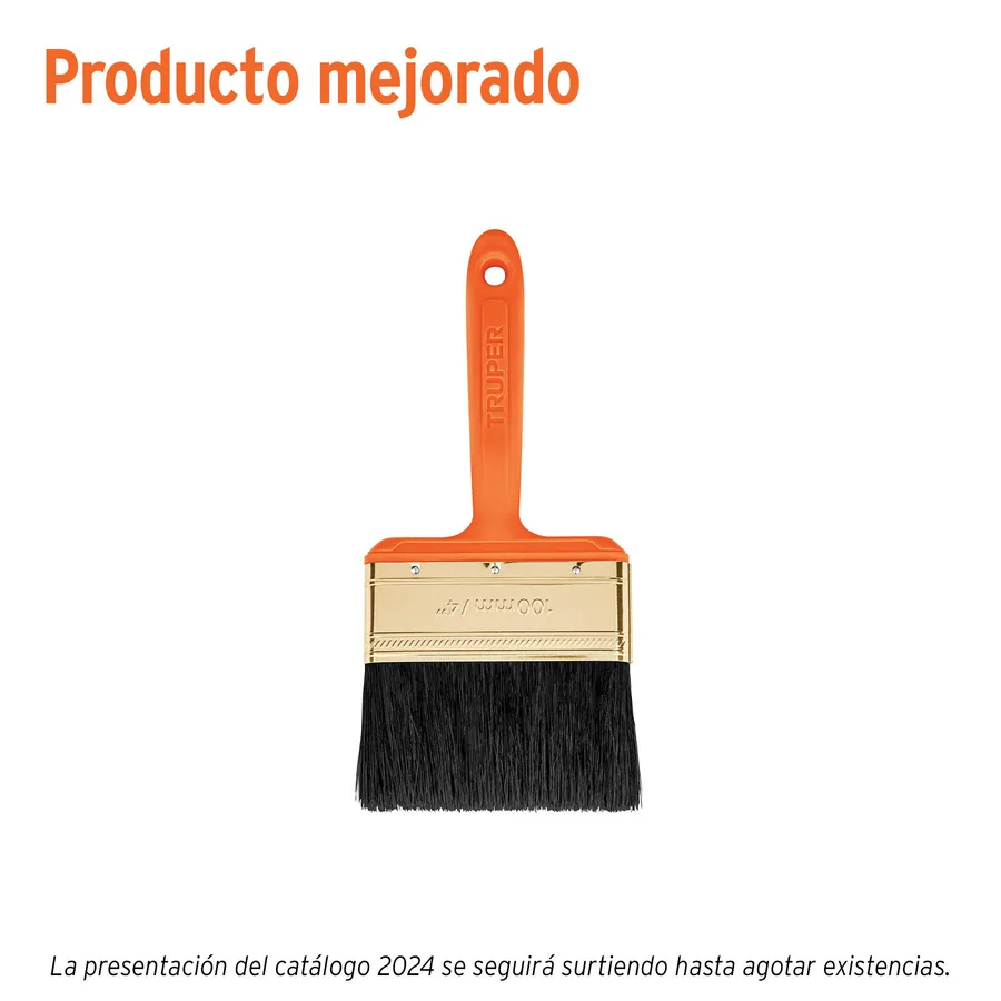 BRT-4 BROCHA PROFESIONAL, MGO PLÁSTICO 4 TRUPER