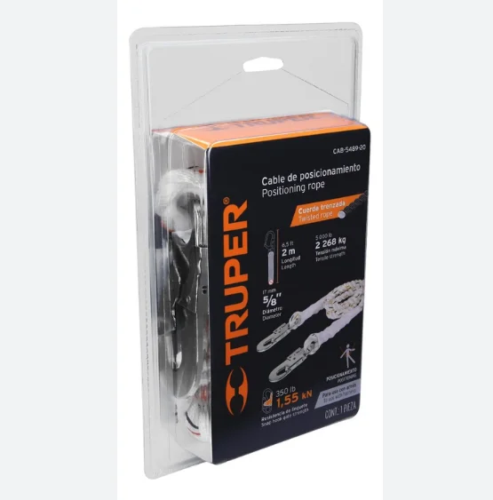 CABLE DE PROTECCION CON 2 GANCHOS TRUPER