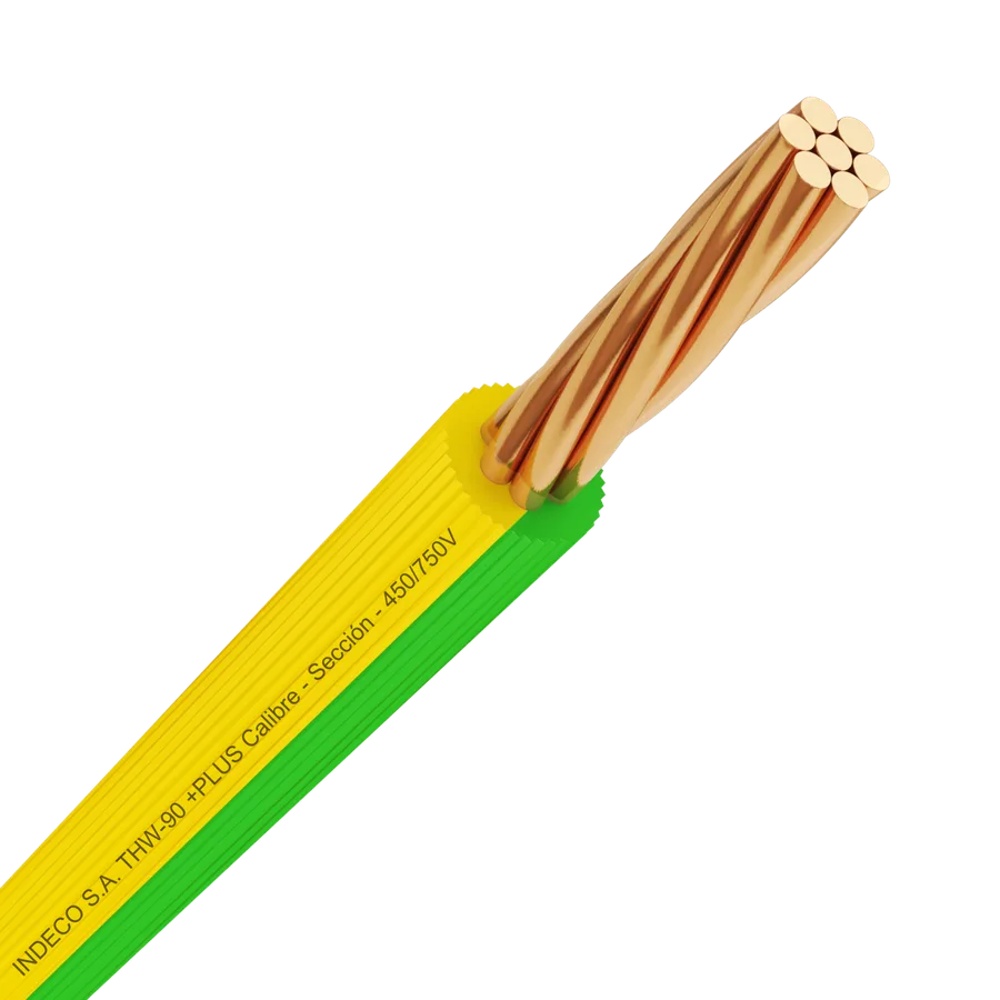 CABLE THW-90 N° 14 AWG AMARILLO INDECO