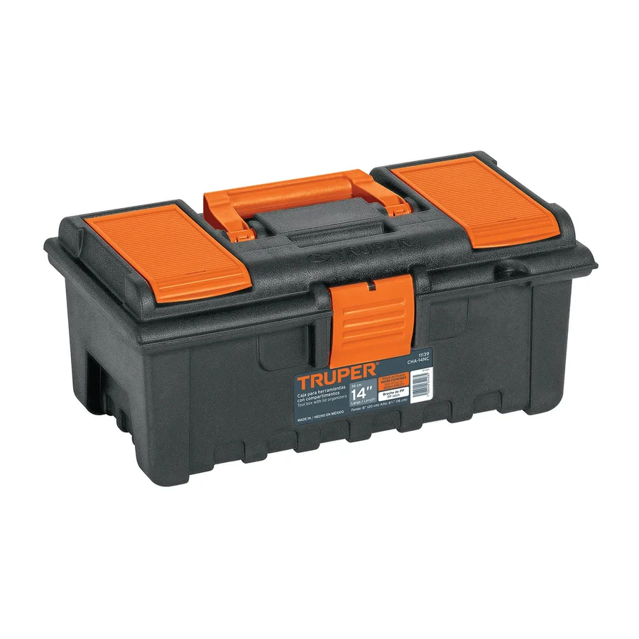 CAJA DE HERRAMIENTA DE 14 CON COMPARTIMENTOS TRUPER"