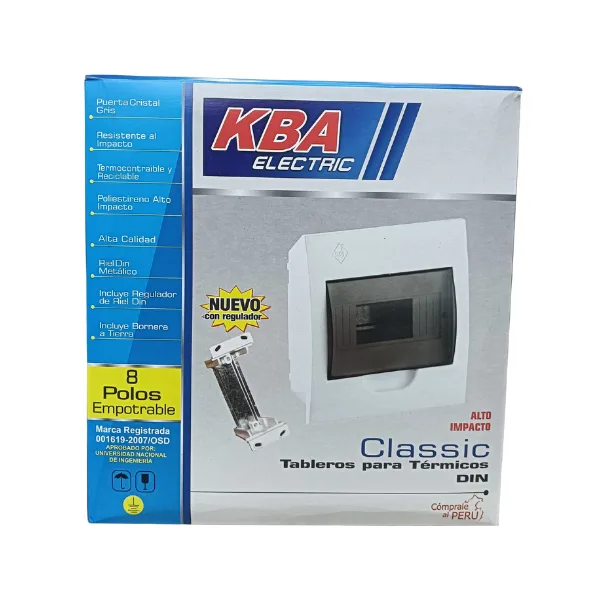 CAJA EMPOTRABLE DE 08 POLOS KBA-048 (4 LLAVES) S/M