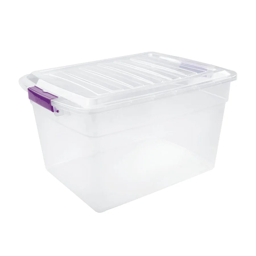 CAJA RECTANGULAR DE ELECTRICIDAD AZUL PLASTICA