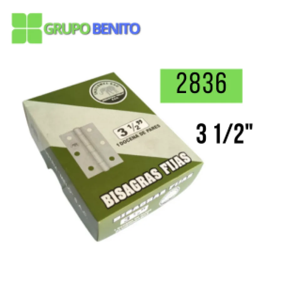 CAJAS DE BISAGRAS BISA ALUMINIZADA 3 1/2 BISA