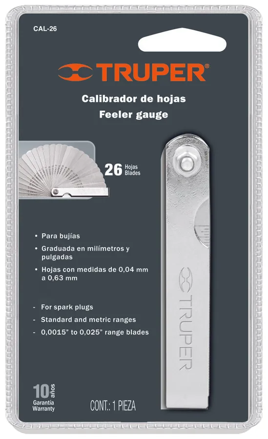 CAL-26 CALIBRADOR DE 26 HOJAS STD / MM TRUPER