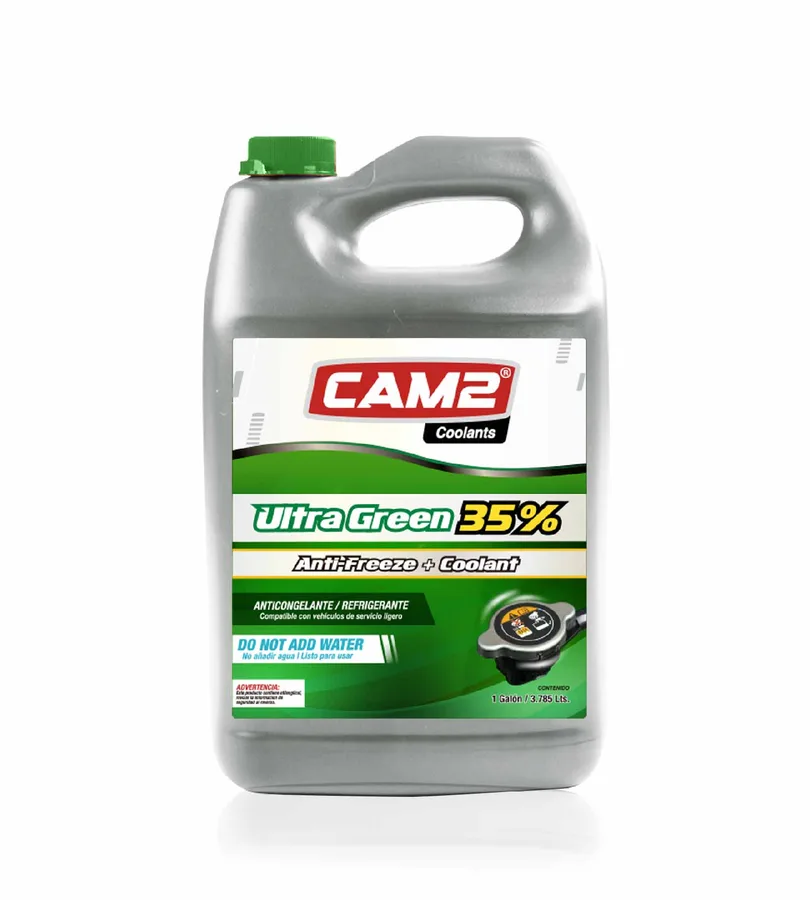 CAM2 ULTRA GREEN COOLANT ANTIFREEZE 35% (CJA 4 X 1GL) CAM2