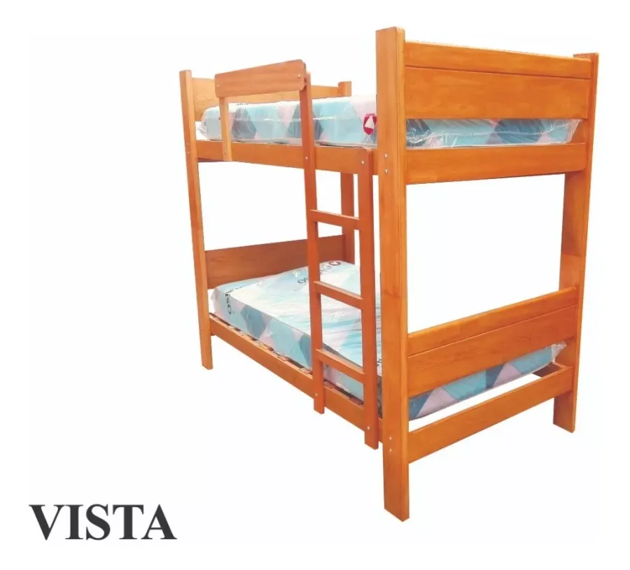 CAMAROTE DE MADERA REFORZADO 1.5 PLZ S/M