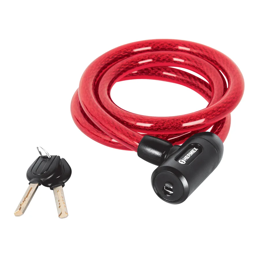 CANDADO DE CABLE CON LLAVE USO PESADO TRUPER