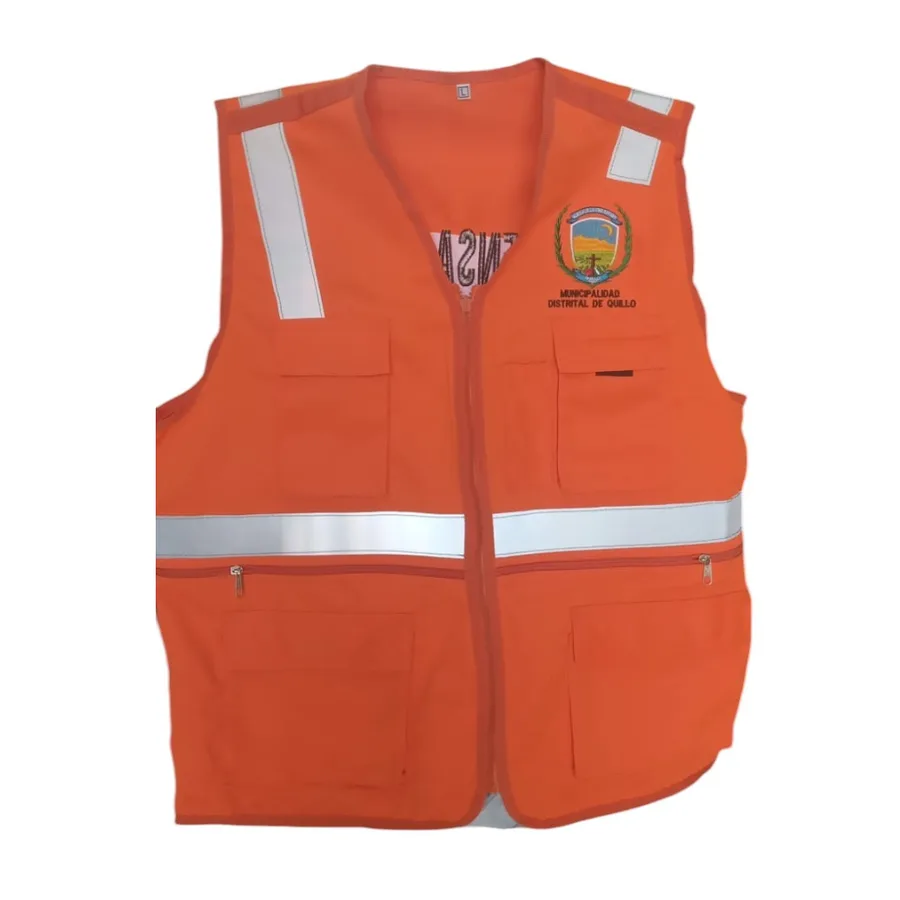 CHALECO DRILL BEYS T/ REPORTERO C/ CINTA T- M SAFETY
