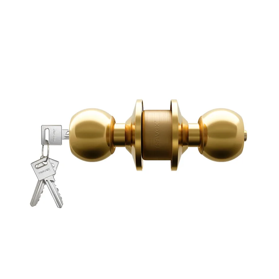 CHAPA BOLA DORMITORIO BRONCE PULIDO TRAVEX