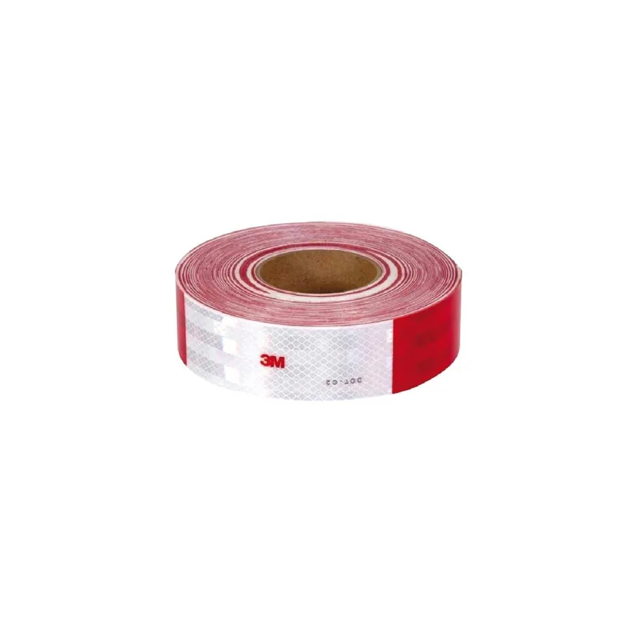 CINTA REFLECTIVA 3M 983-926 2 X 45.7 MTS ROJO / BLANCO 3M"