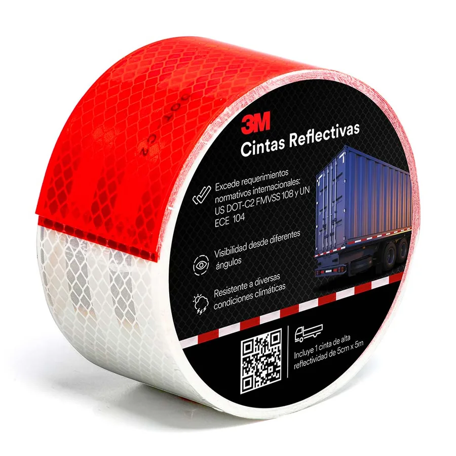 CINTA REFLECTIVA ROJO 2X45.7 MTR ASTARA"