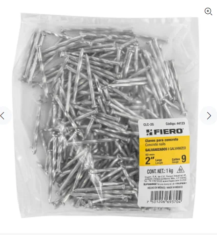 CLAVO GALVANIZADO P/CONCRETO 2 TRUPER"