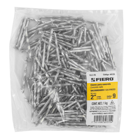 CLAVO GALVANIZADO P/CONCRETO 31/2 TRUPER"