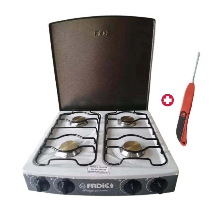 COCINA DE MESA 4 HORNILLAS C/TAPA S/M