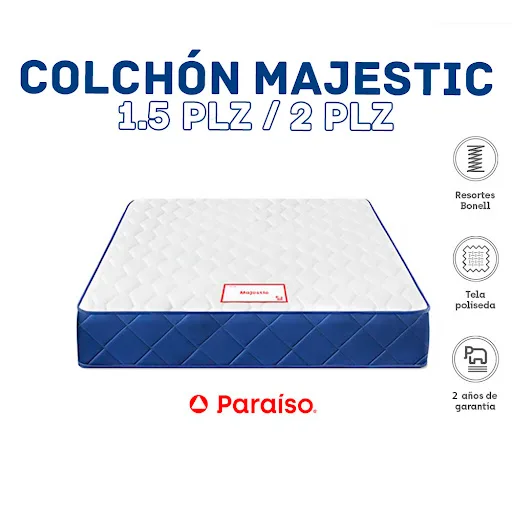 COLCHON DE RESORTE DE 1.5 PLZ PARAISO