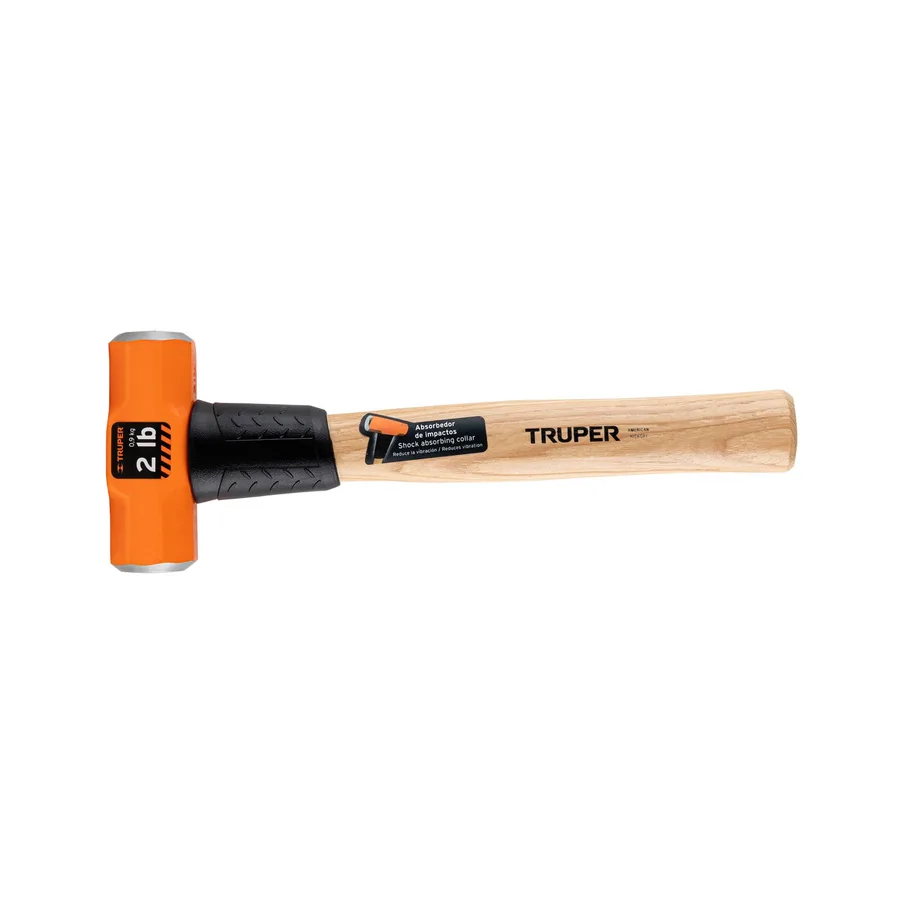 COMBA OCTAGONAL 2 LB MANGO DE MADERA 12 TRUPER"