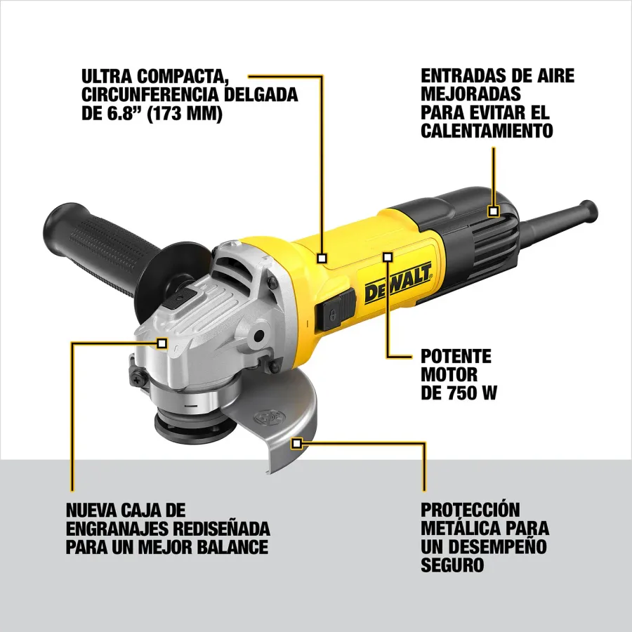 COMBO ESMERIL ANGULAR 7/ ESMERIL ANGULAR 4 1/2 DEWALT"