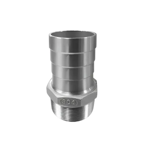 CONECTOR TIPO NIPLE ACERO INOX. 1 S/M"