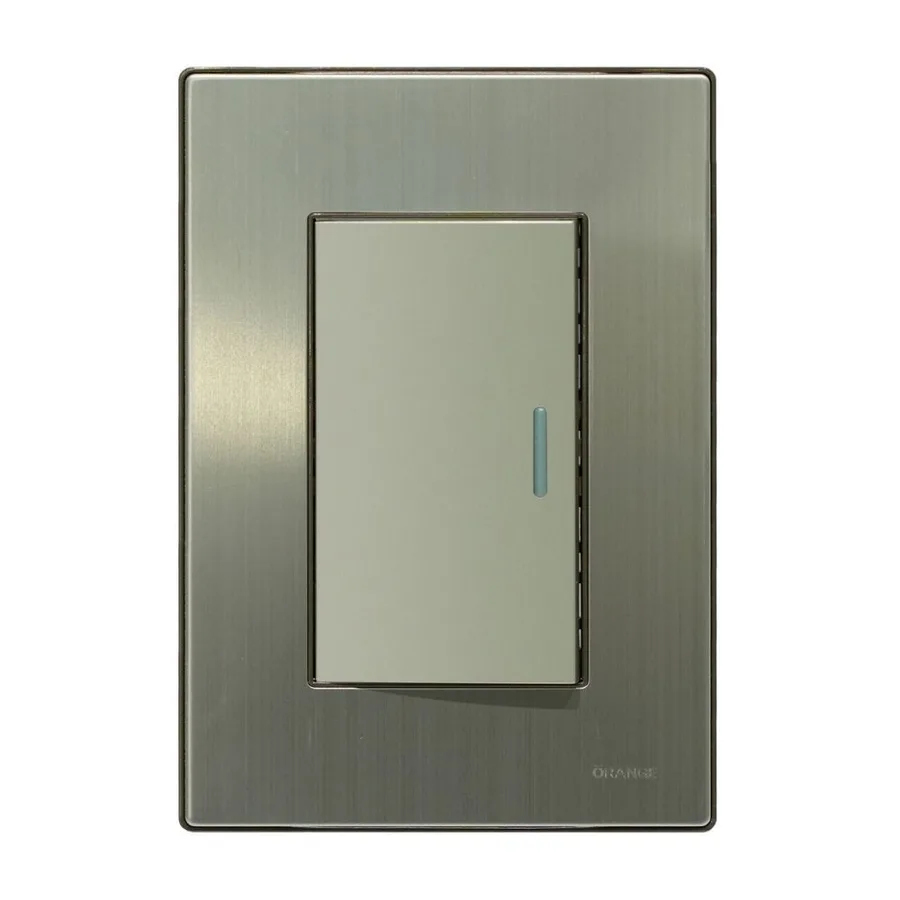 CONMUTADOR EMPOTR SIMPLE ACERO UYUSTOOLS