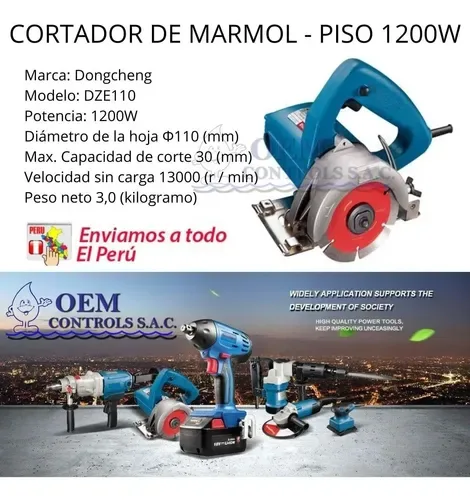 CORTAPISO 1200W 110 MM 4-3/8 DONG CHENG"