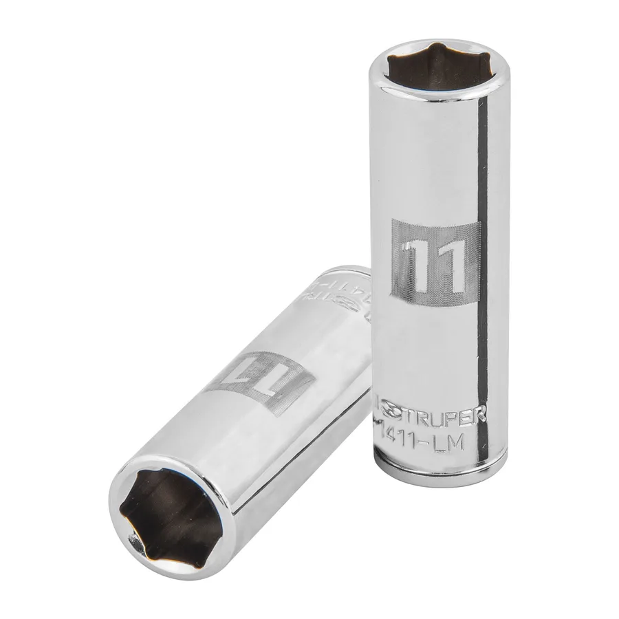 DADO HEXAGONAL TUBULAR 1/4 11 MM TRUPER"