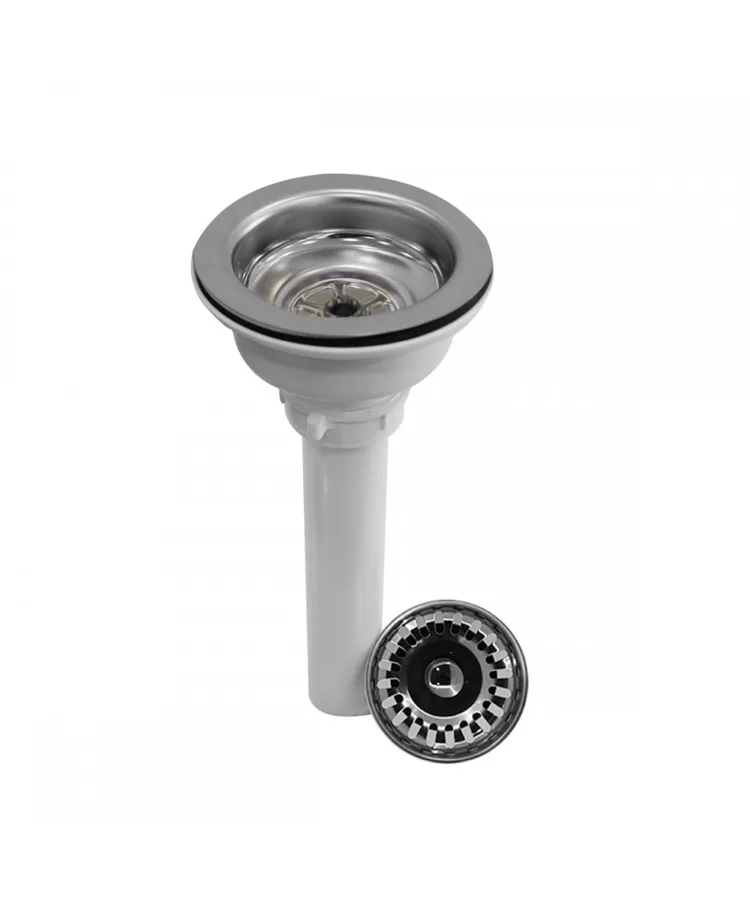 DESAGUE 3 1/2(TRAMPA LAVA PLATO) ACERO INOX. RECORD