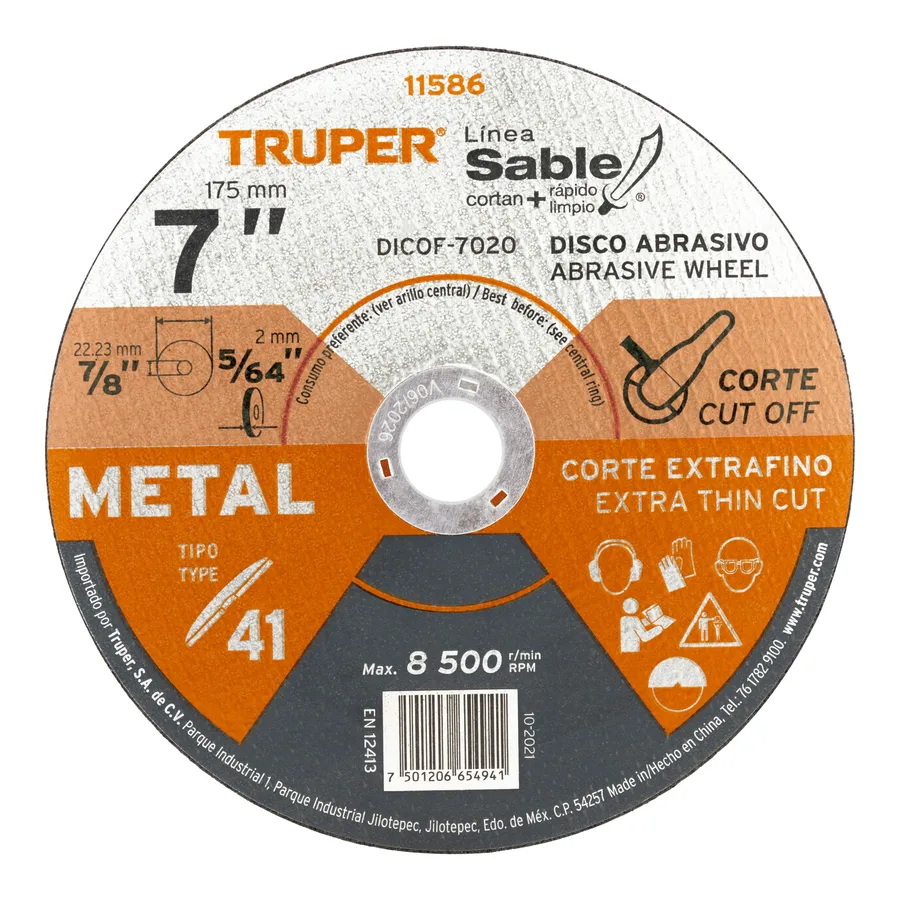 DISCO CORTE EXTRAFINO 7 TRUPER"