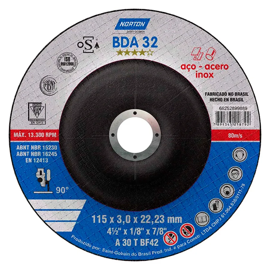 DISCO DE ACERO BNA32 N14 NORTON