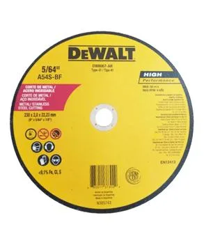 DISCO DE CORTE DE METAL 9 X 5/64" X 7/8" DEWALT"