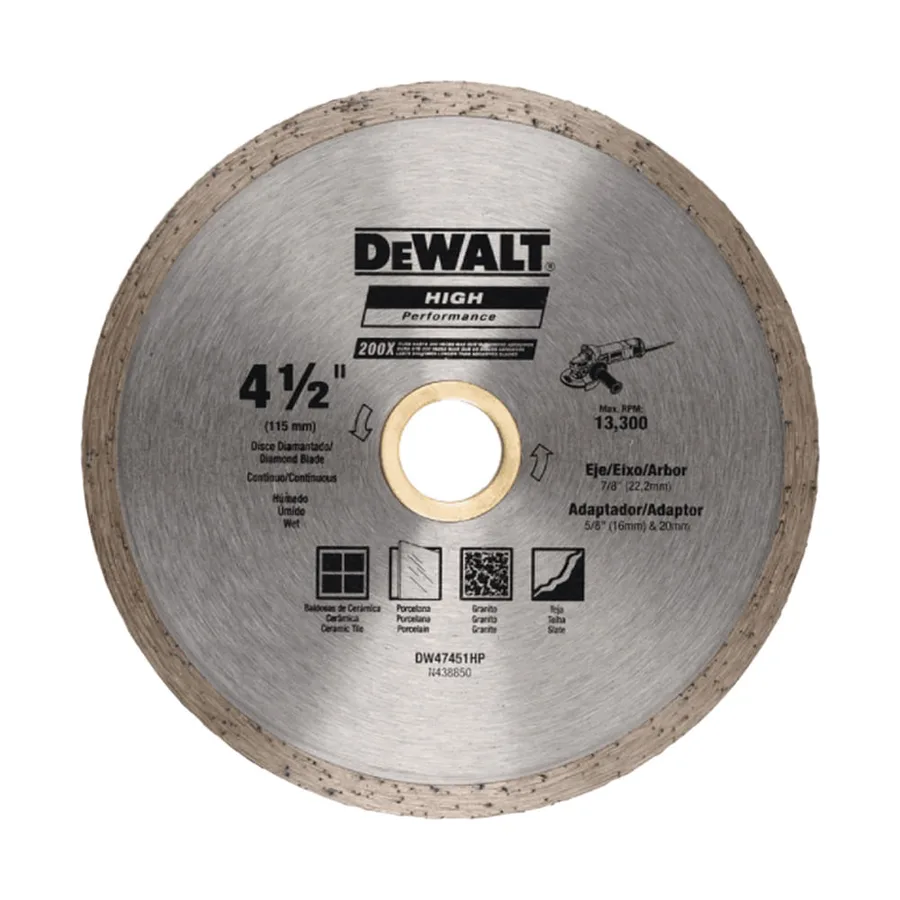 DISCO DIAMANTADO HP 7 CONTINUO DEWALT"