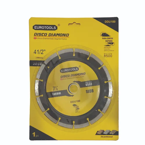 DISCO DIAMANTADO SECO 4 1/2 CONCRETO EUROTOOLS