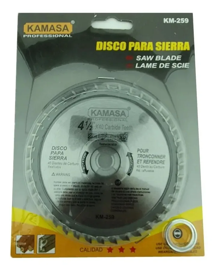 DISCO PARA SIERRA 4 1/2 X KAMASA