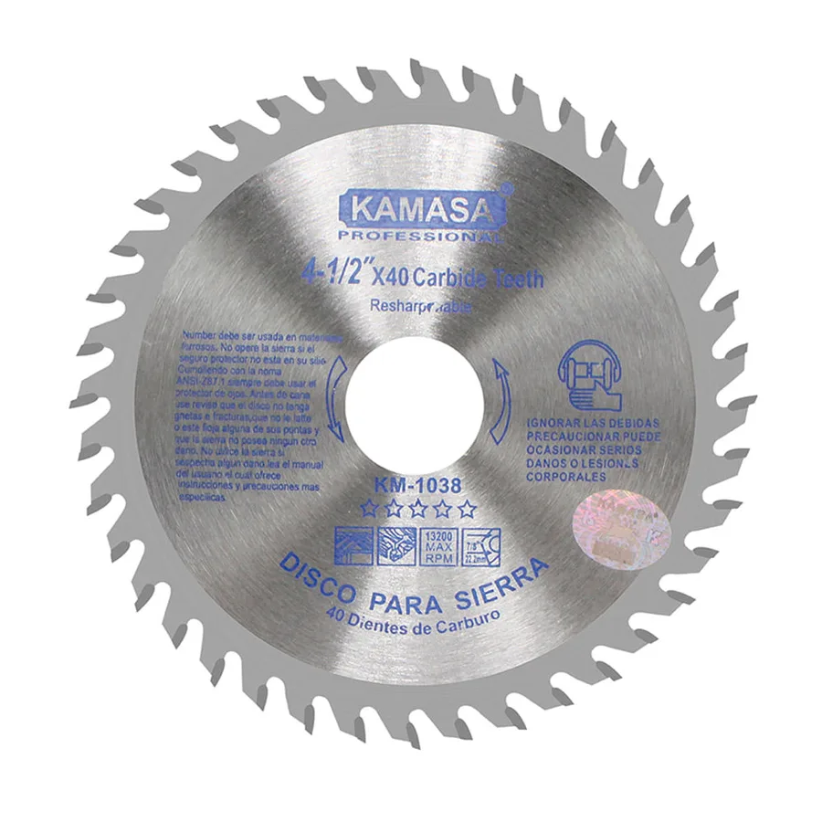DISCO PARA SIERRA 4.5 X 40T KAMASA