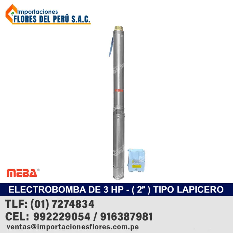 ELECT.CENTRIF.MONOF.2 HP 42 MTS MEBA