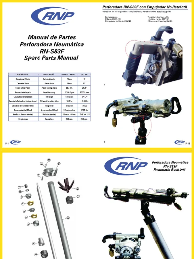 EMPUJADOR 250 X (PIE DE AVANCE) RNP NRP