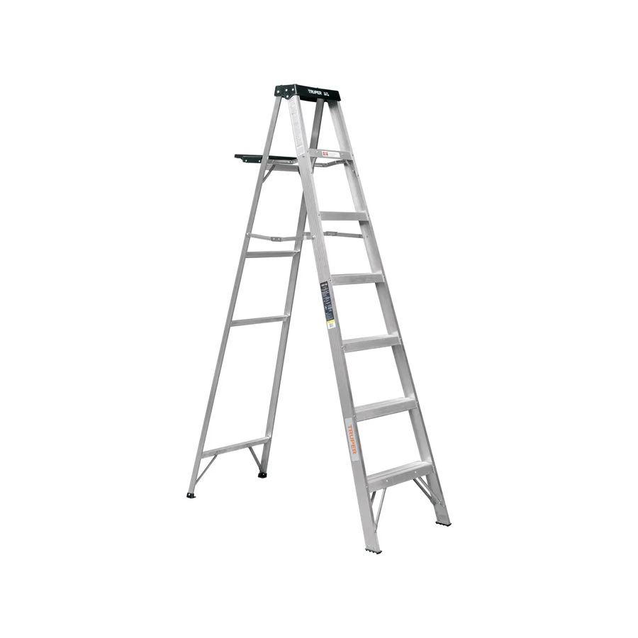ESCALERA DE TIPO TIJERA 6 PELD C/BANDEJA TRUPER