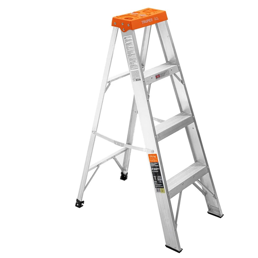 ESCALERA TIPO TIJERA 3 PELDAÑOS Y BANDEJA TRUPER